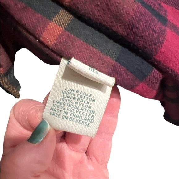 L.L. Bean Tan Field Jacket with Green Corduroy Collar Size XXL - Picture 7 of 11